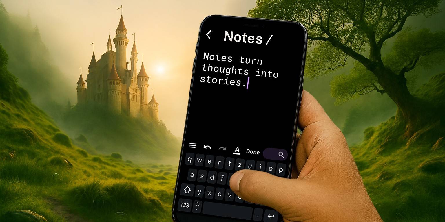 Notes turn thoughts into stories.