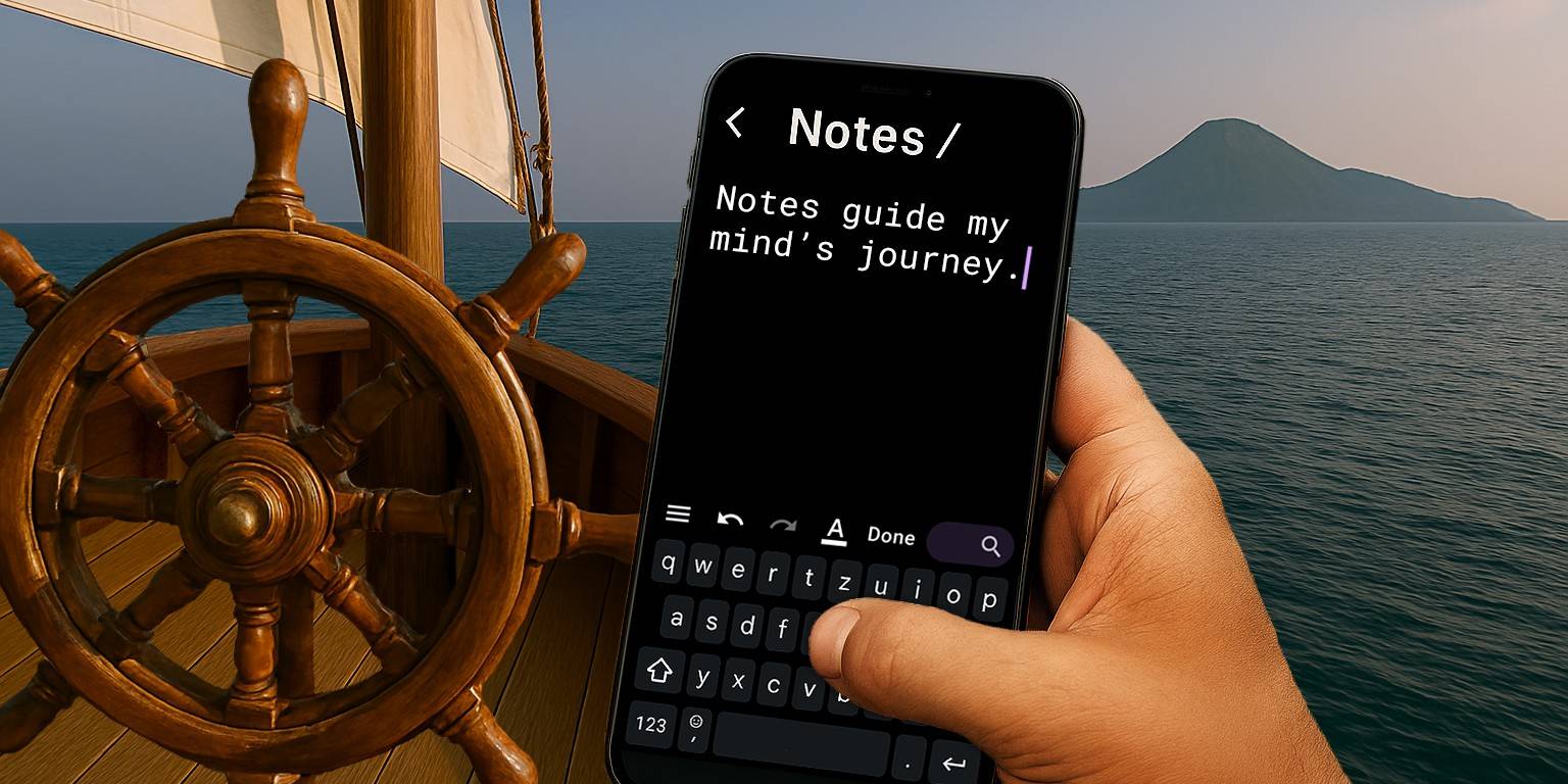 Notes guide my mind’s journey.